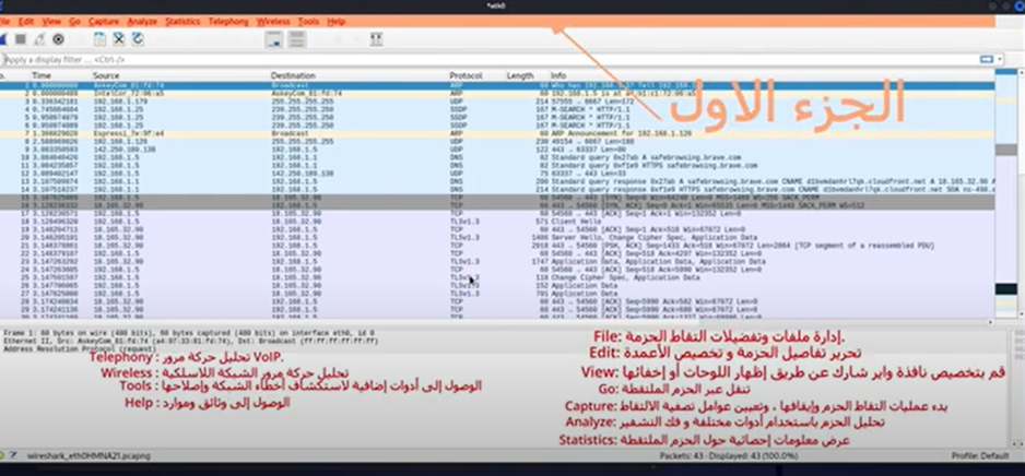 Illustrative screenshot related to Wireshark